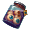 franken alive eyeballs jar symbol