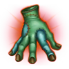 frankensteins fortune monster hand symbol