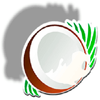 fresh fruits coconut symbol