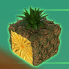 fruit cube pineapple symbol