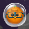 fruit monster christmas orange symbol