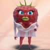 fruits go bananas raspberry symbol