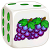 fruits on fire dice grapes symbol