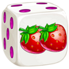 fruits on fire dice strawberry symbol
