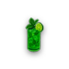 ftv night club green cocktail symbol