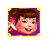 fu double luck diamond explosion girl symbol