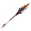 full moon frenzy feather spear symbol