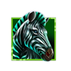 full moon white thunder zebra symbol