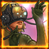 funfair technologies cyber hunter 2080 woman symbol