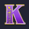 gems of egypt purple k symbol