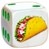 get hot chilli peppers dice tacos symbol