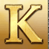 gladiator jackpot k letter symbol