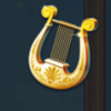 god of olympus harp symbol