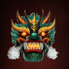 goddess of asia green mask symbol