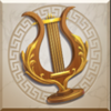 gods of olympus iii megaways harp symbol