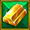 gold and glamour hold and win gold bars symbol