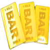 gold bricks three bars symbol