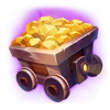 gold is all mine 10k ways cart symbol