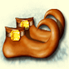 gold of persia shoes symbol