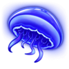 gold of sirens blue jellyfish symbol