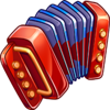 gold oktoberfest accordion symbol