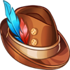 gold oktoberfest hat symbol