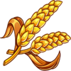 gold oktoberfest wheat symbol