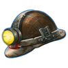 gold strike express mining helmet symbol