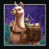 gold trail llama symbol