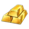 gold trio 10000 gold bars symbol