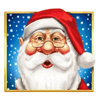 gold trio santa surprise santa symbol