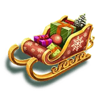 gold trio santa surprise sledge symbol