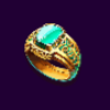 gold trio sinbads riches ring symbol