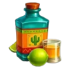 gold trio zones tequila symbol