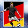 golden boot football player symbol