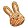 golden egg hunt bunny cookie symbol