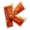 golden egg hunt wood k symbol