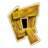 golden egg hunt wood q symbol