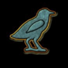 golden egg of crazy chicken bird symbol