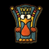 golden egg of crazy chicken blue chicken symbol