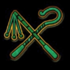 golden egg of crazy chicken cane symbol
