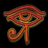 golden egg of crazy chicken eye symbol