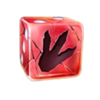 golden egg of trex dice red print symbol