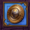 golden gorgon shield symbol