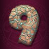 golden mayan 9 symbol