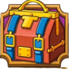 golden railway journey bag symbol