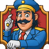 golden railway journey driver symbol