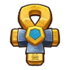 golden scrolls cross symbol