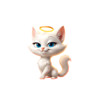good girl bad girl 2 cat white symbol