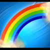 good luck 40 lines rainbows symbol